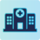 blue flat icon monochrome healthcare monitoring