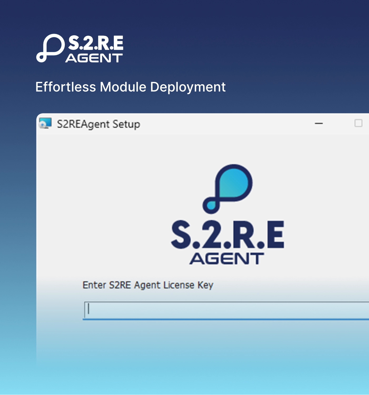 S2RE Agent installer — lightweight edge data collector with simple license-key setup